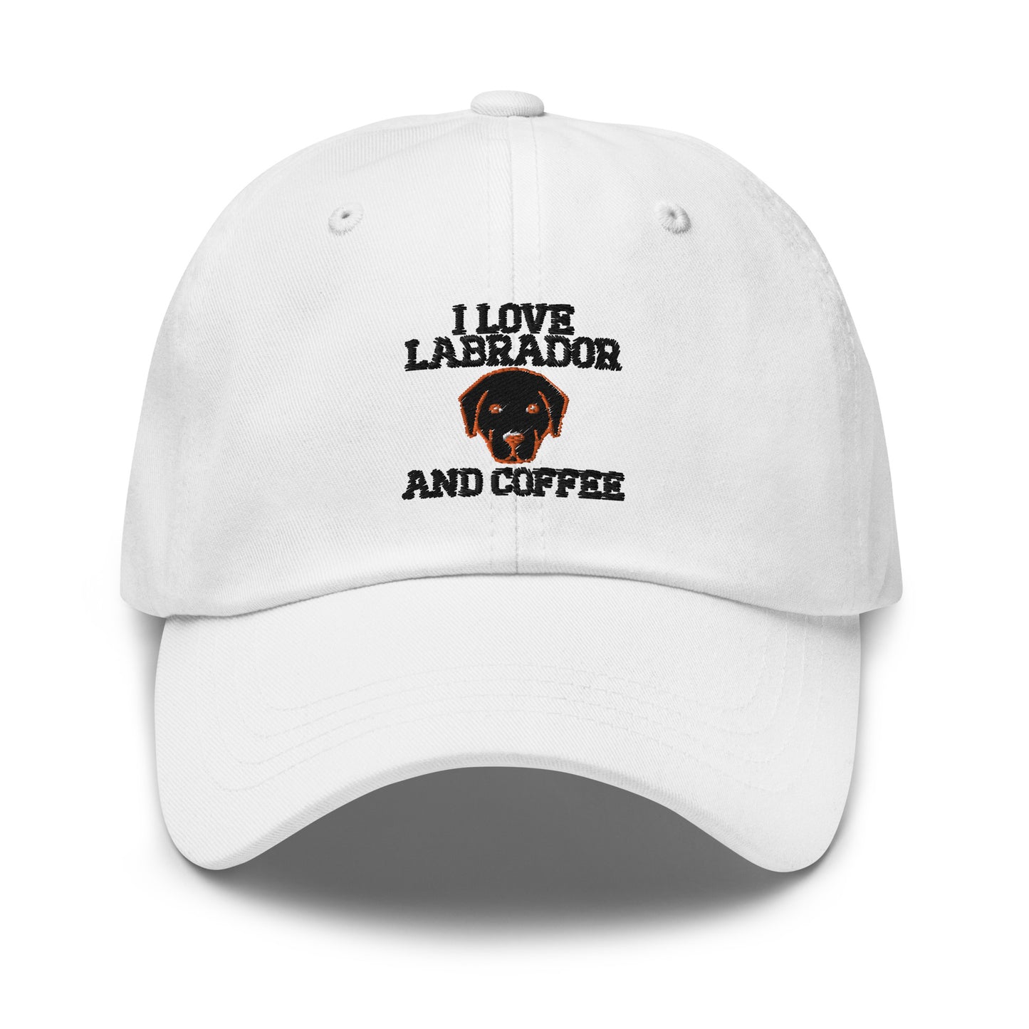 I Love Labrador and Coffee hat