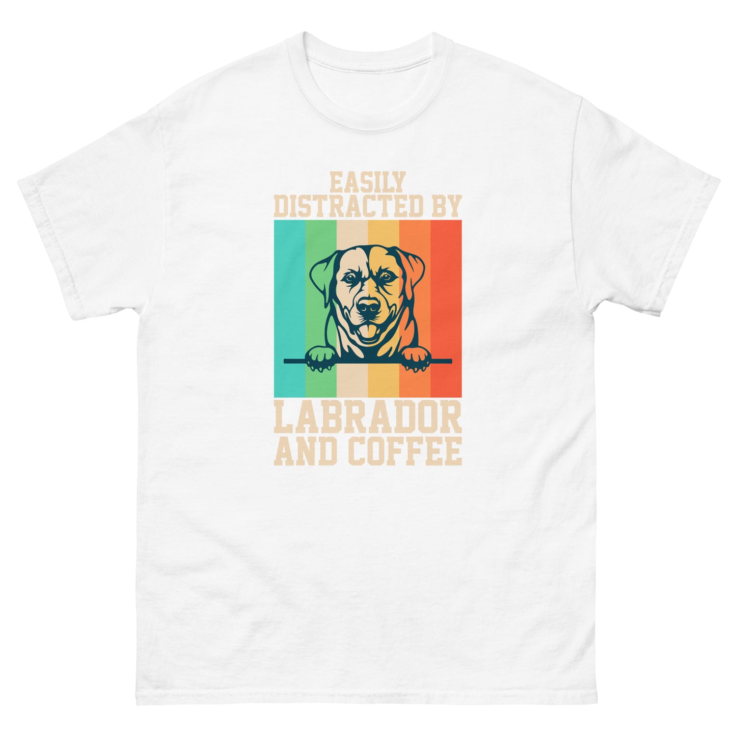 Easily Distracted By Labrador and Coffee T-Shirts