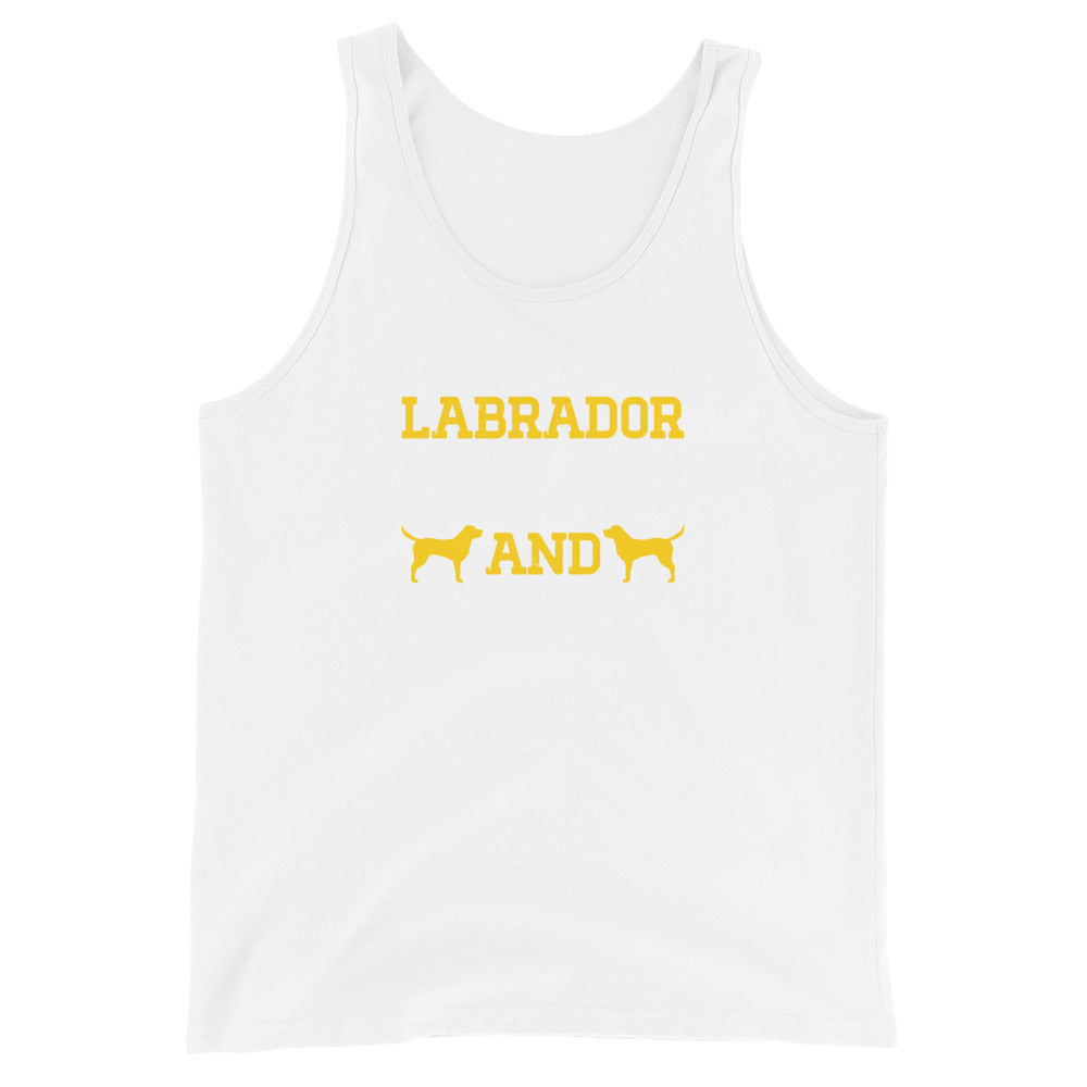 Labrador Book and Coffee Tank Top