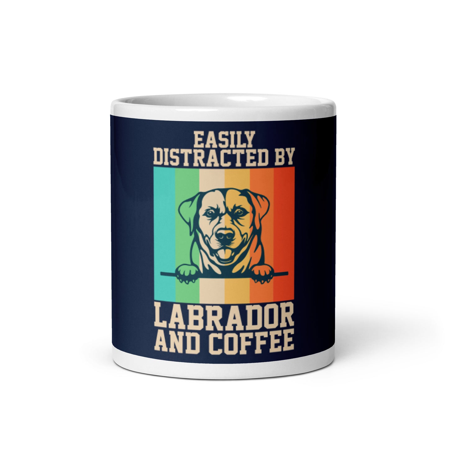 Easily Distracted By Labrador and Coffee Mug