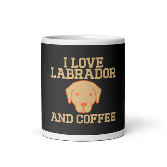 I Love Labrador and Coffee mug