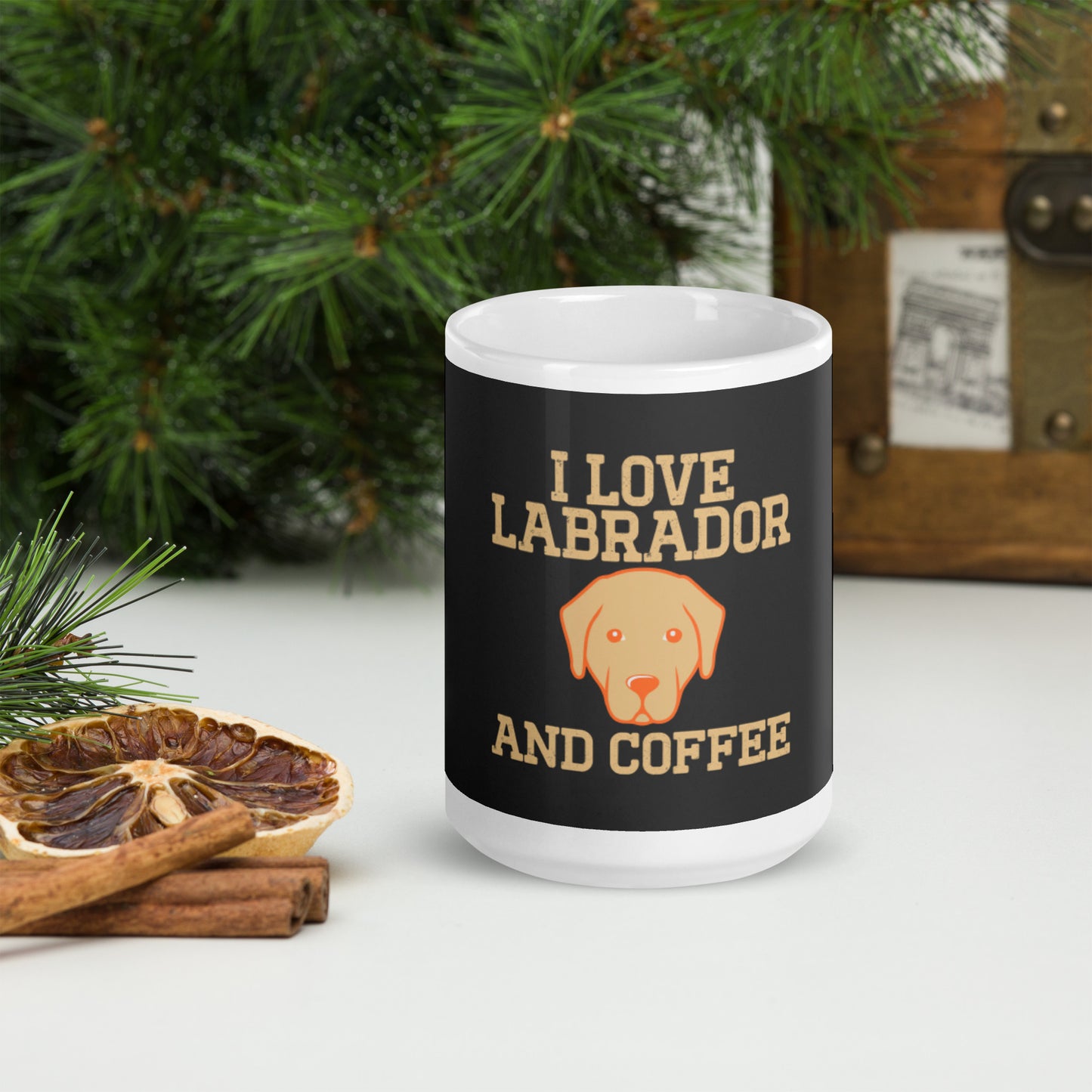 I Love Labrador and Coffee mug