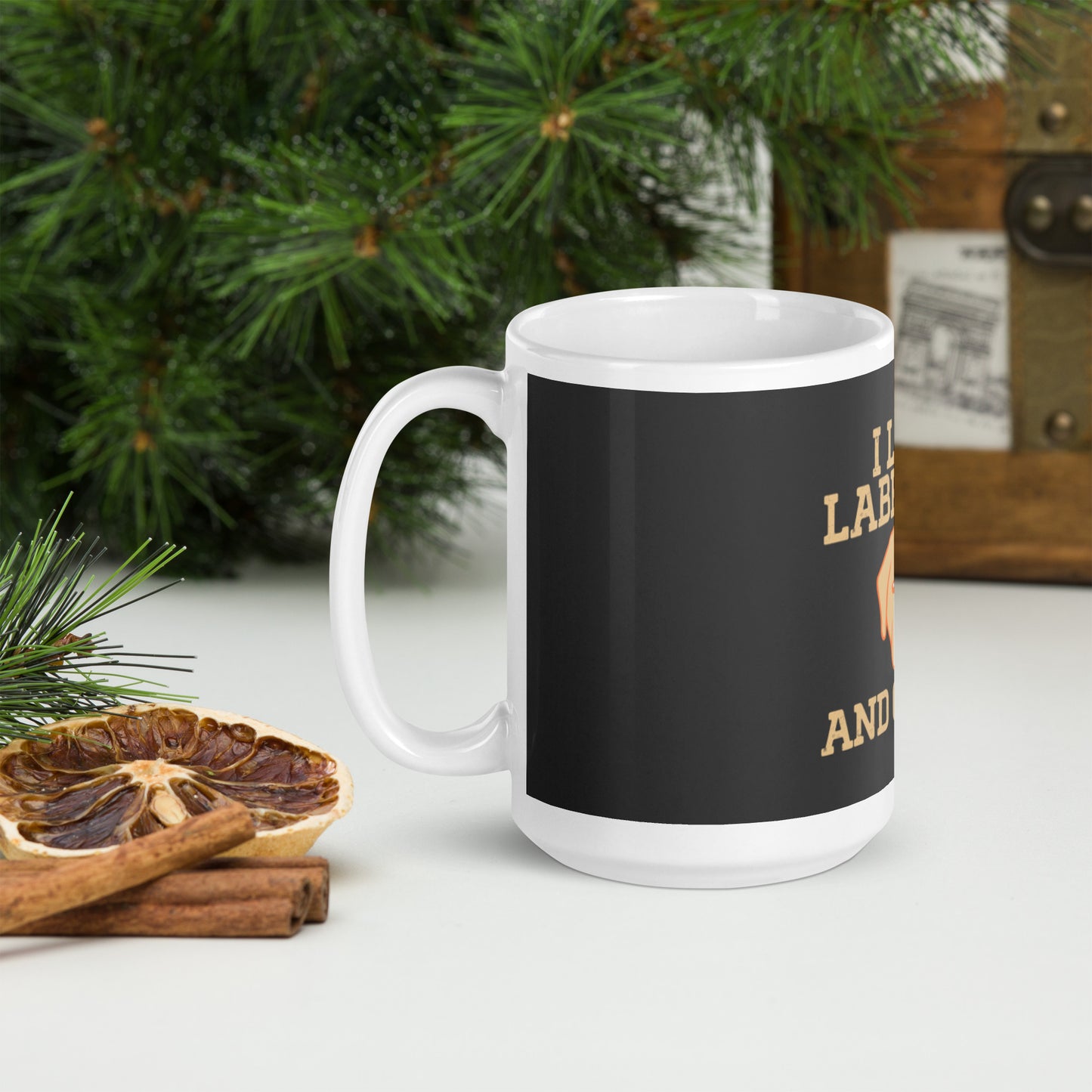 I Love Labrador and Coffee mug